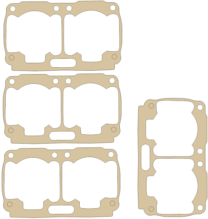 KT Banshee DM One "B" Sheet gasket outline