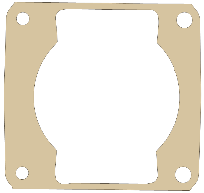 KT Cougar Cylinder Base gasket outline