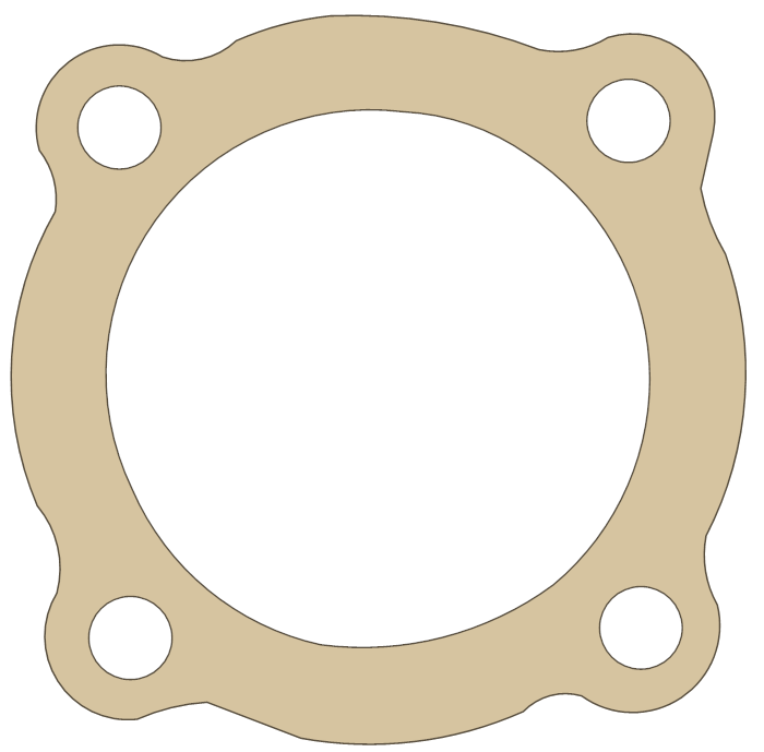 Kawasaki MT1 Seal Retainer gasket outline