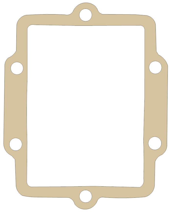 Kawasaki KX250 Reed Valve gasket outline