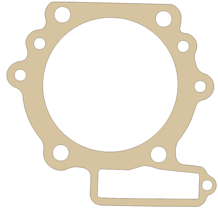 Kawasaki Cylinder Base gasket outline, OEM 11009-1364, A material