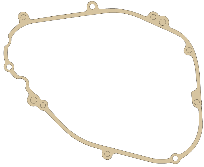 Kawasaki KL650 Generator Case Cover gasket outline