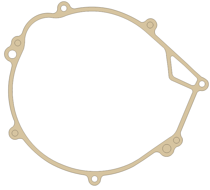 Kawasaki A1 Generator Cover gasket outline