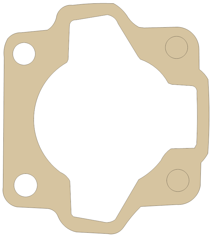 Kawasaki G5 Cylinder Base gasket outline