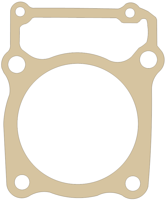 Kawasaki KLX300 Cylinder Base gasket outline