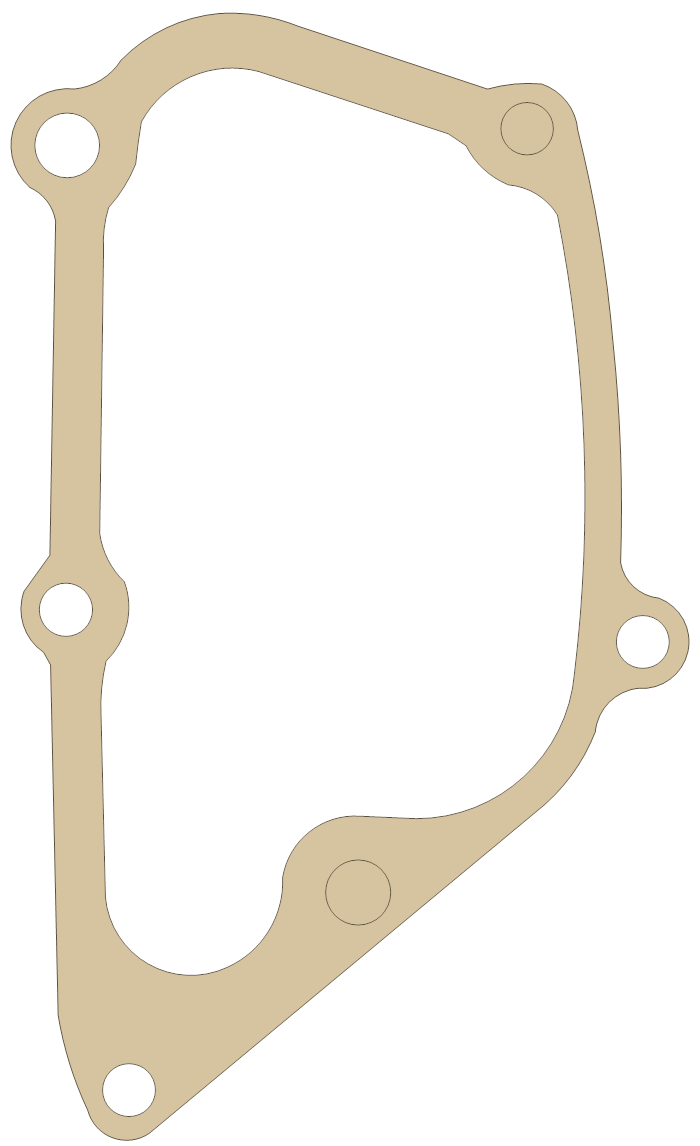 Kawasaki KLX300 Transmission Cover gasket outline