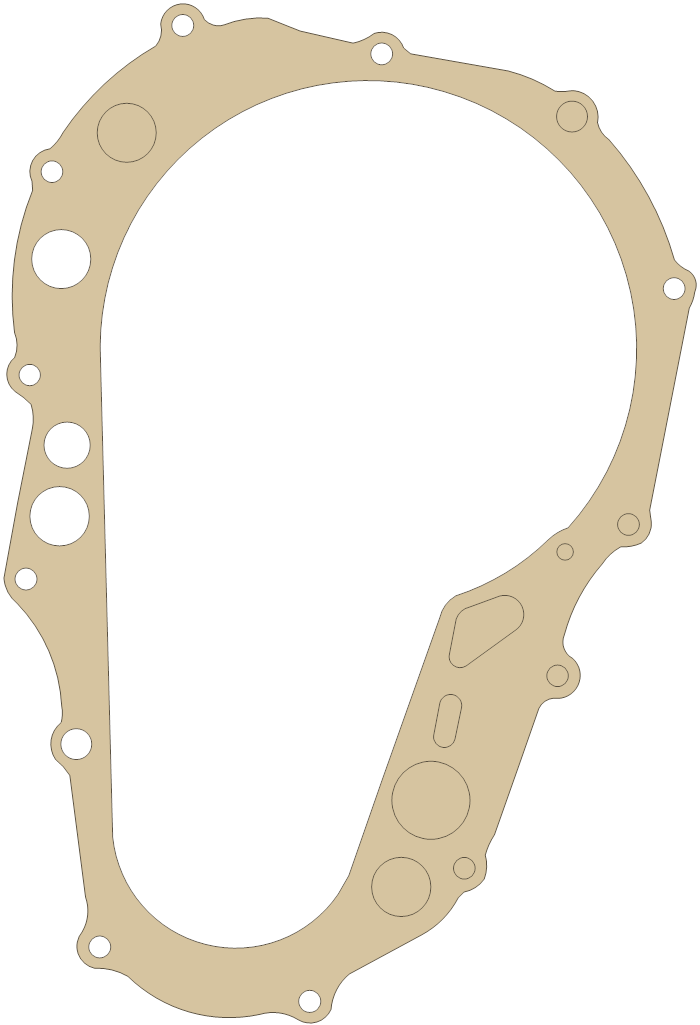 Kawasaki KFX400 Clutch Cover gasket outline