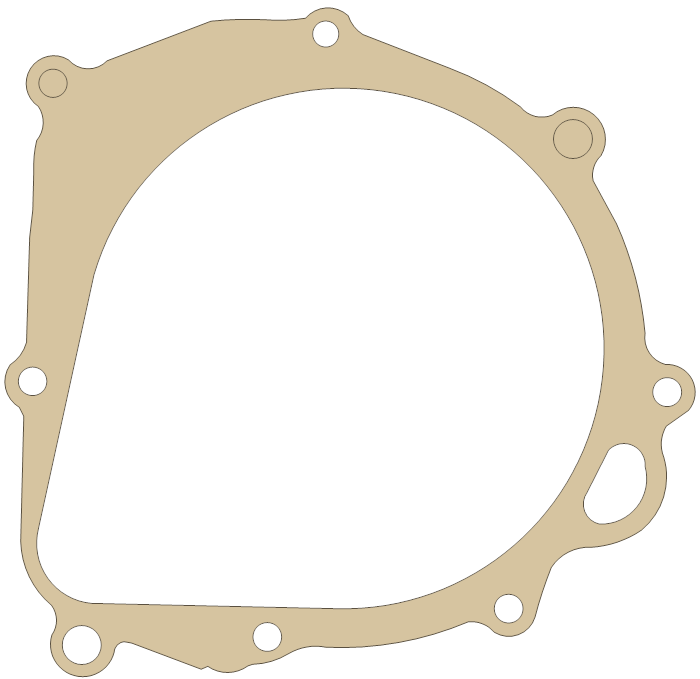 Kawasaki Magneto Cover gasket outline, OEM 11061-S072, A material
