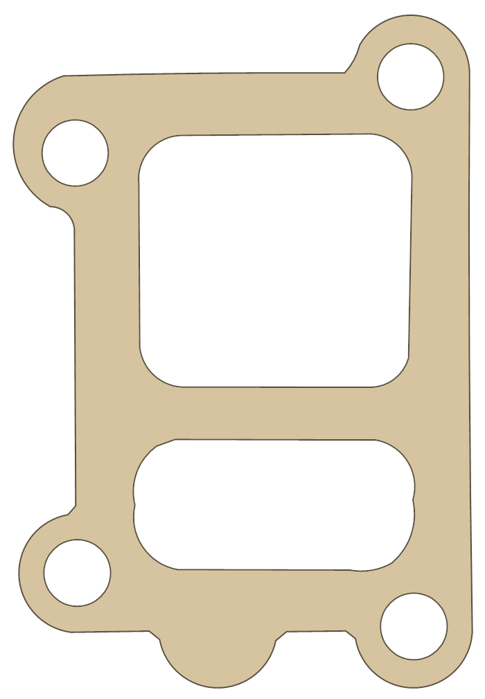 Kawasaki Intake gasket outline, OEM 11060-2088, B material