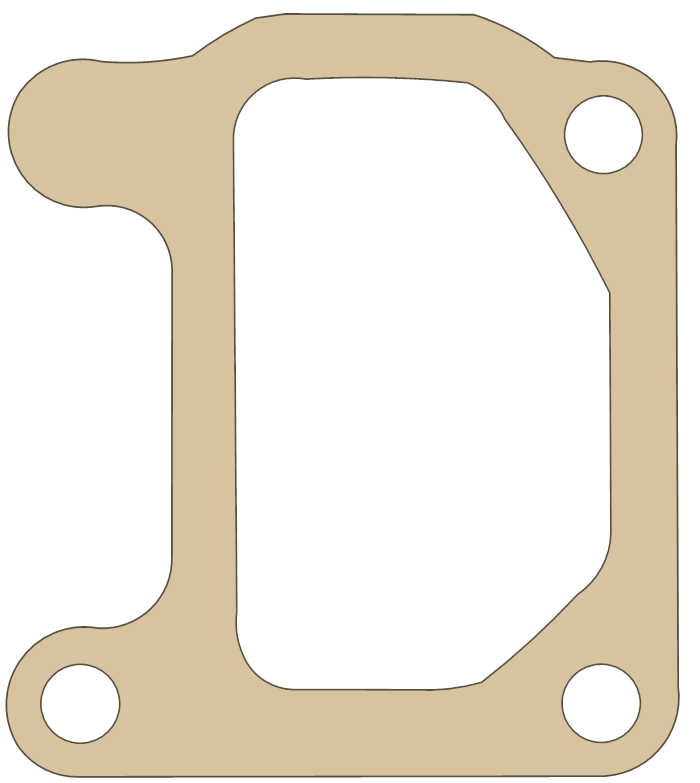 Kawasaki JS440 Intake gasket outline