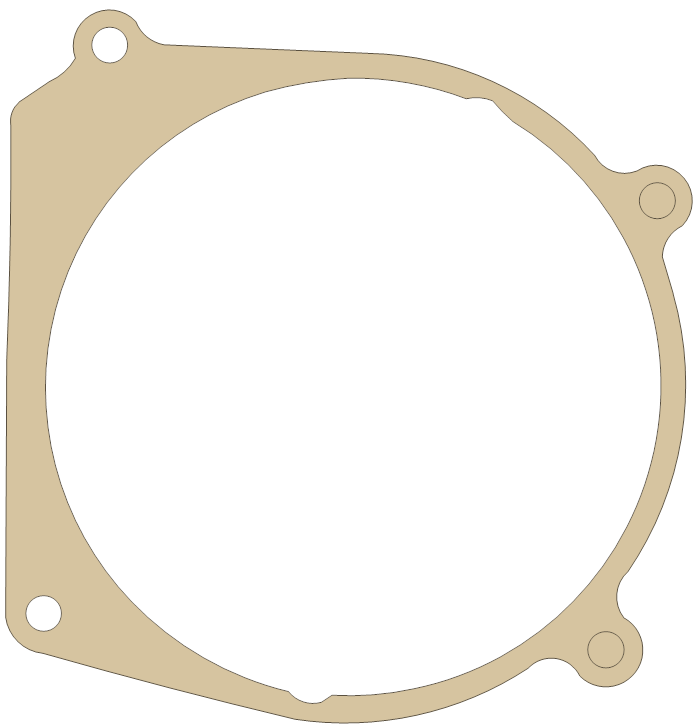 Kawasaki AR80 Generator gasket outline