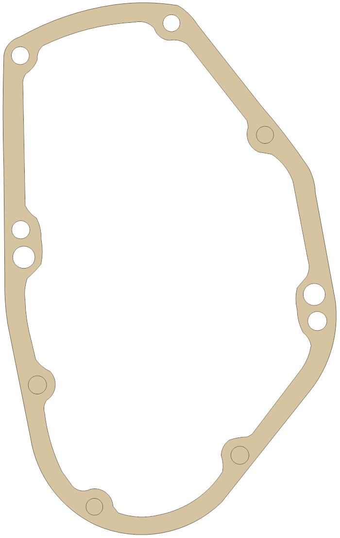 Kawasaki W2 Mission Case gasket outline