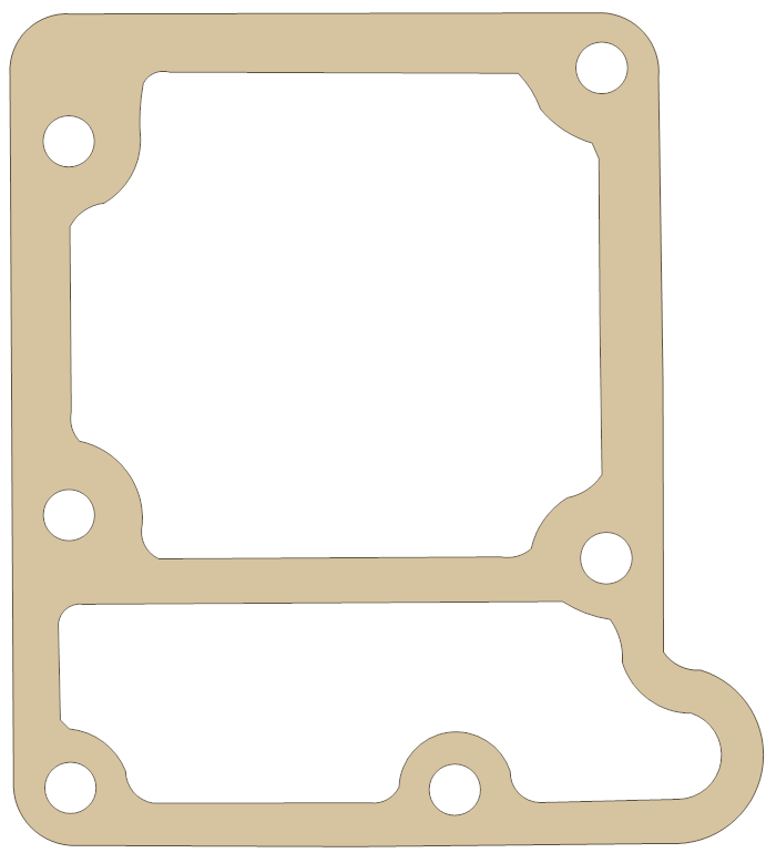 Kawasaki W2 Oil Pan gasket outline