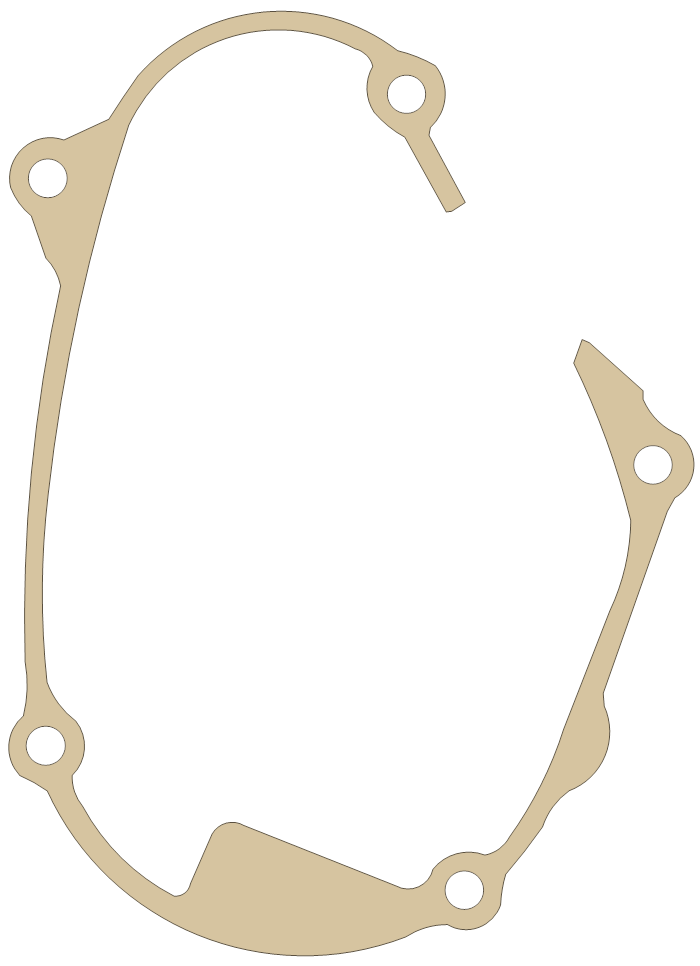 Kawasaki KE125 Carburetor gasket outline