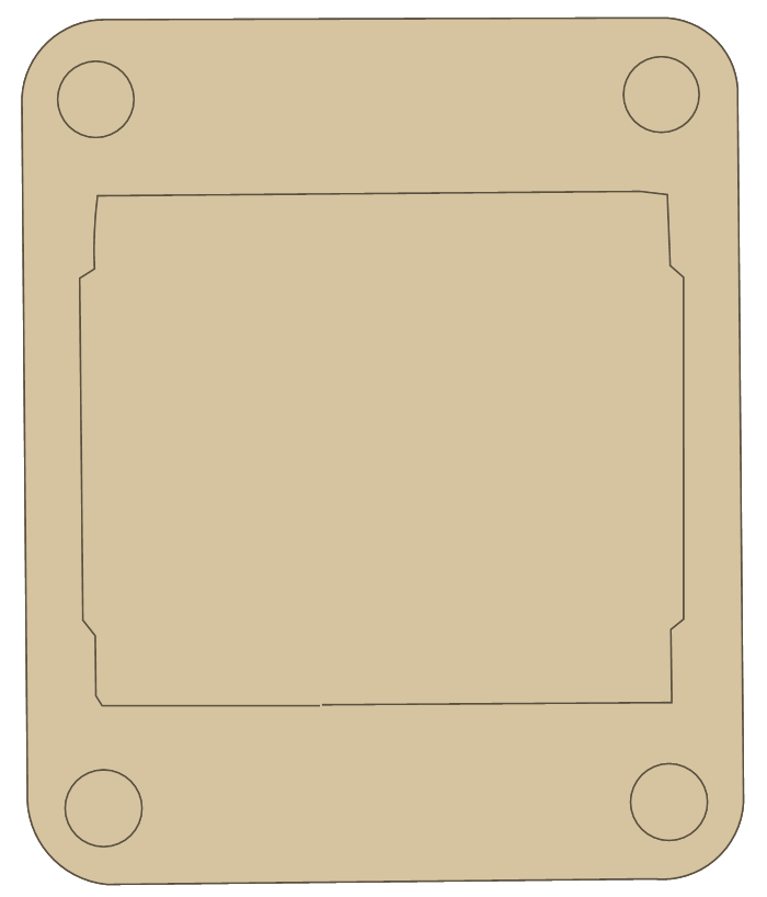 Kawasaki KE175 Reed Valve gasket outline