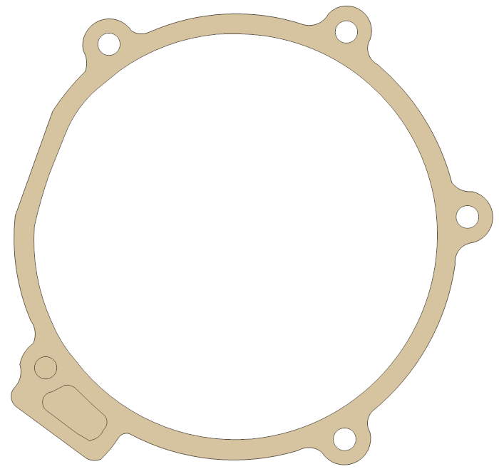 Kawasaki Gasket gasket outline, OEM 11009-1111, B material