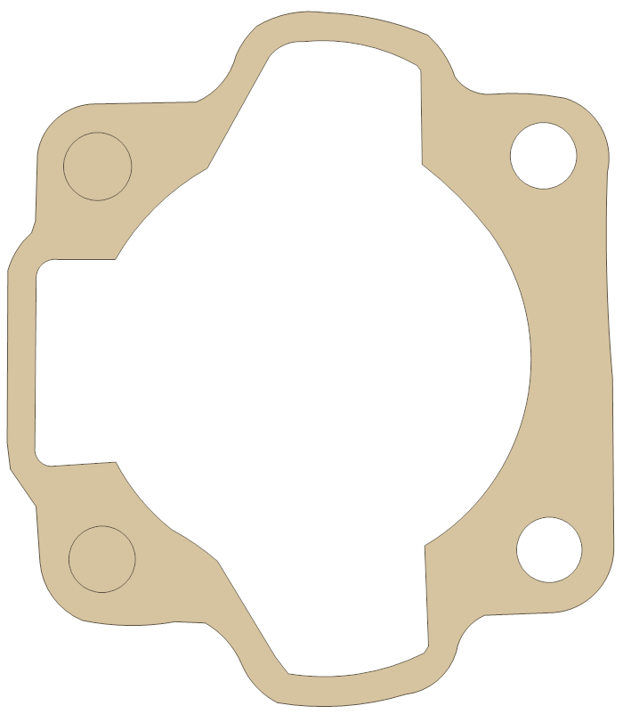 Kawasaki Cylinder Base gasket outline, OEM 11009-020, A material