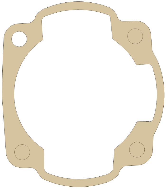 Kawasaki F8 Cylinder Head gasket outline