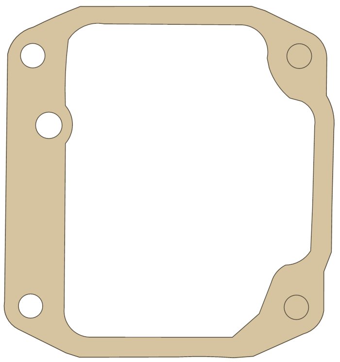 Kawasaki KLT185 Carburetor Float Chamber gasket outline