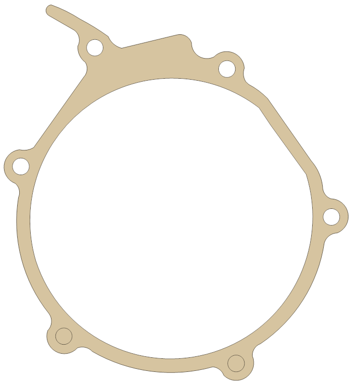Kawasaki KX60 Generator  Cover gasket outline