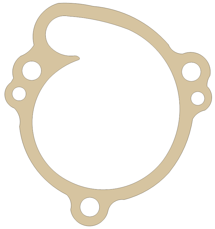 Kawasaki Pump Cover gasket outline, OEM 11060-1924, A material