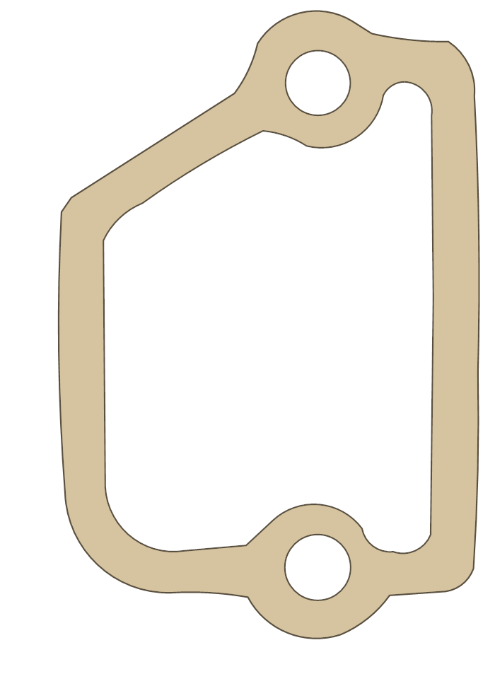 Kawasaki KXF250 Governor Cover gasket outline