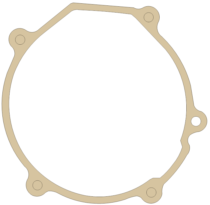 Kawasaki KDX175 Gasket gasket outline