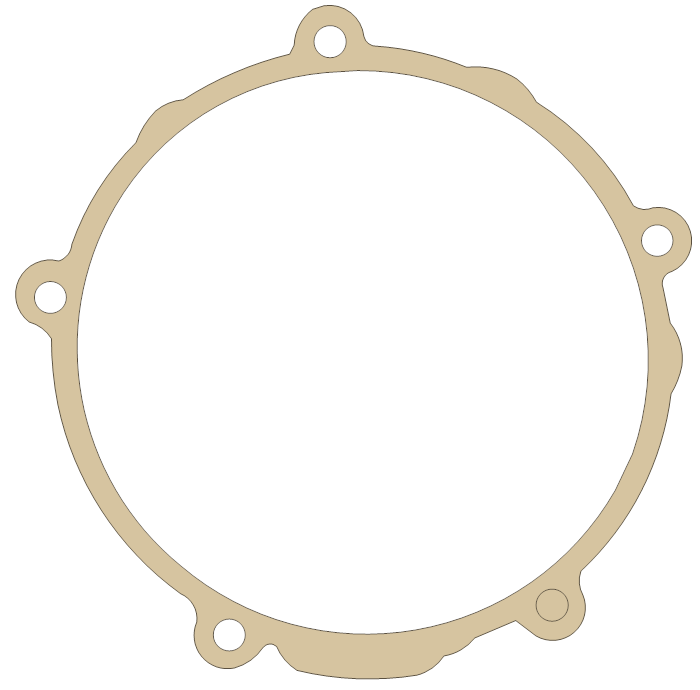 Kawasaki Generator  Cover gasket outline, OEM 11009-1997, B material