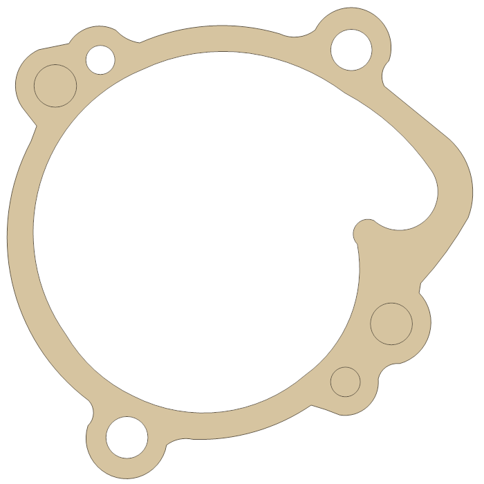 Kawasaki Pump Cover gasket outline, OEM 11009-1265, A material