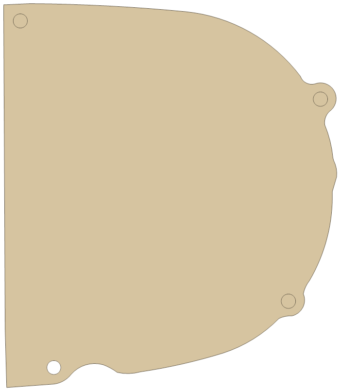 Kawasaki F11 Gasket gasket outline