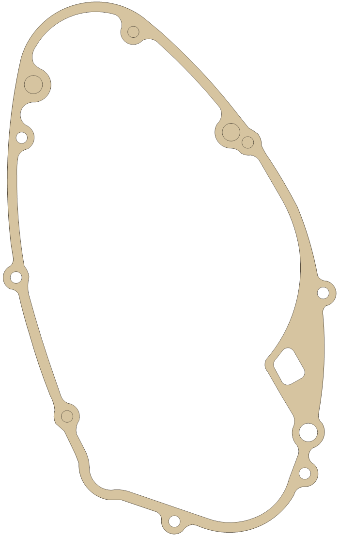Kawasaki KE250 Clutch Cover gasket outline