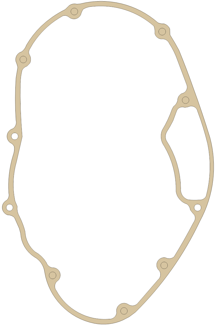 Kawasaki F3 Engine Cover gasket outline