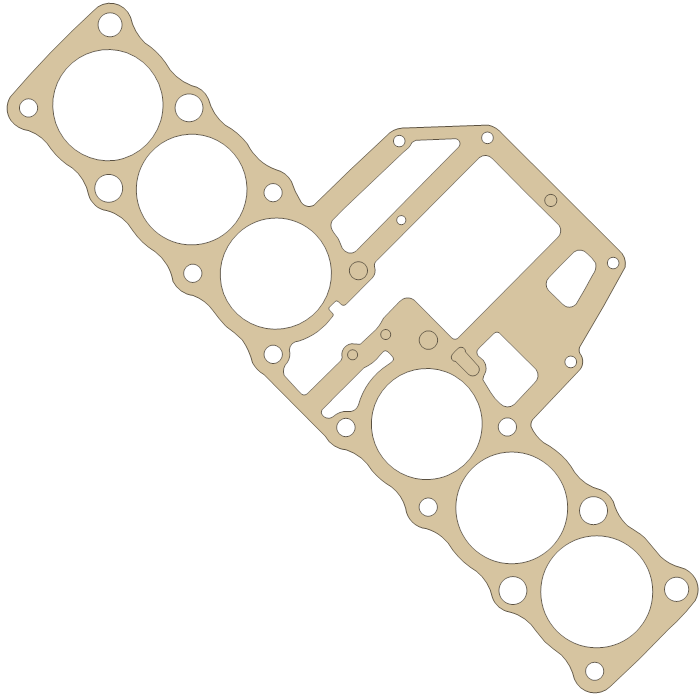 Kawasaki ZN1300 Cylinder Head Cover gasket outline