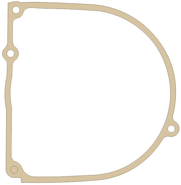 Kawasaki F5 Engine Cover gasket outline