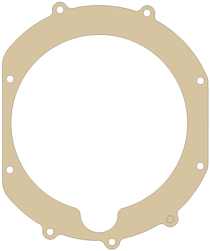 Kawasaki Z1 Clutch gasket outline