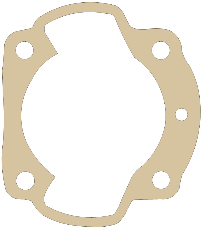 Kawasaki H1 Cylinder Base gasket outline