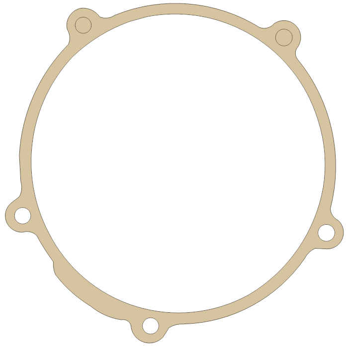 Kawasaki KDX200 Generator Cover gasket outline