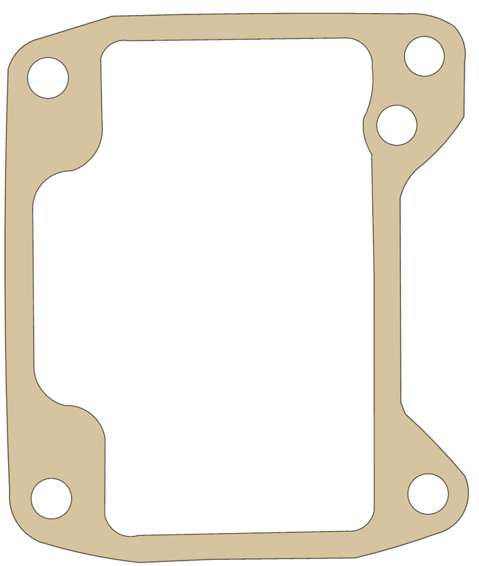 Kawasaki Float Chamber gasket outline, OEM 11009-1275, B material