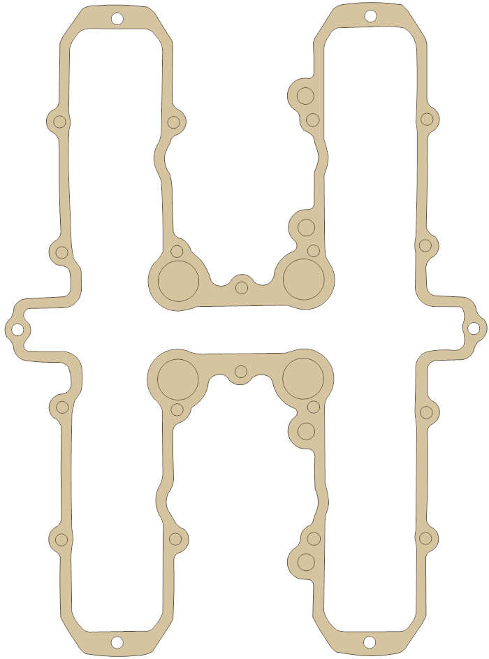 Kawasaki ZX550 Valve Cover gasket outline