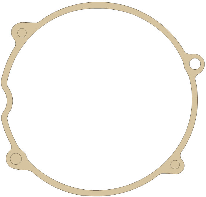 Kawasaki KZ700AL Generator  Cover gasket outline