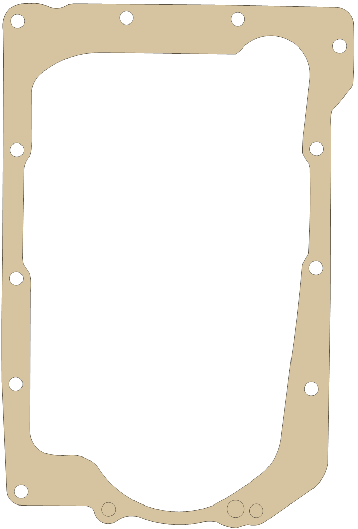 Kawasaki KZ550CLTD Oil Pan gasket outline