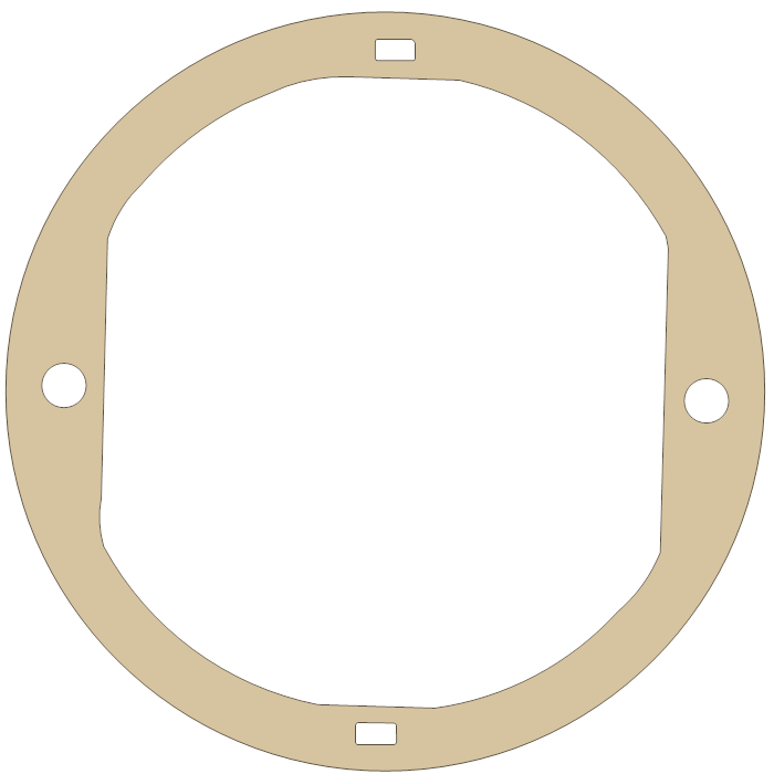 Kawasaki KZ750KLTD Contact Breaker Cover gasket outline