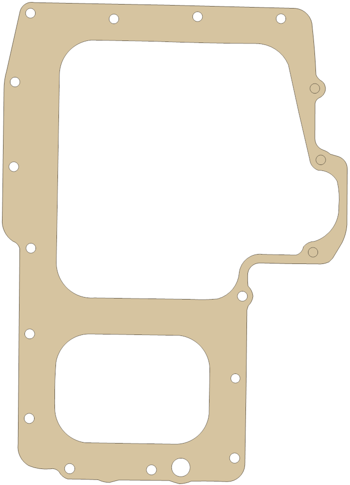 Kawasaki KZ750KLTD Oil Pan gasket outline
