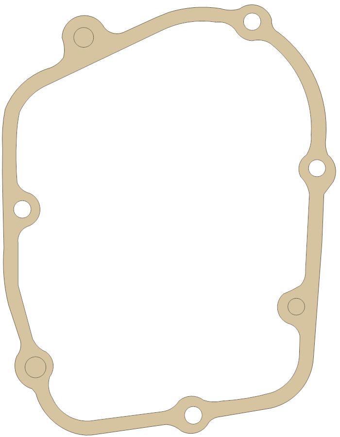 Kawasaki Transmission Cover gasket outline, OEM 11060-1056, A material