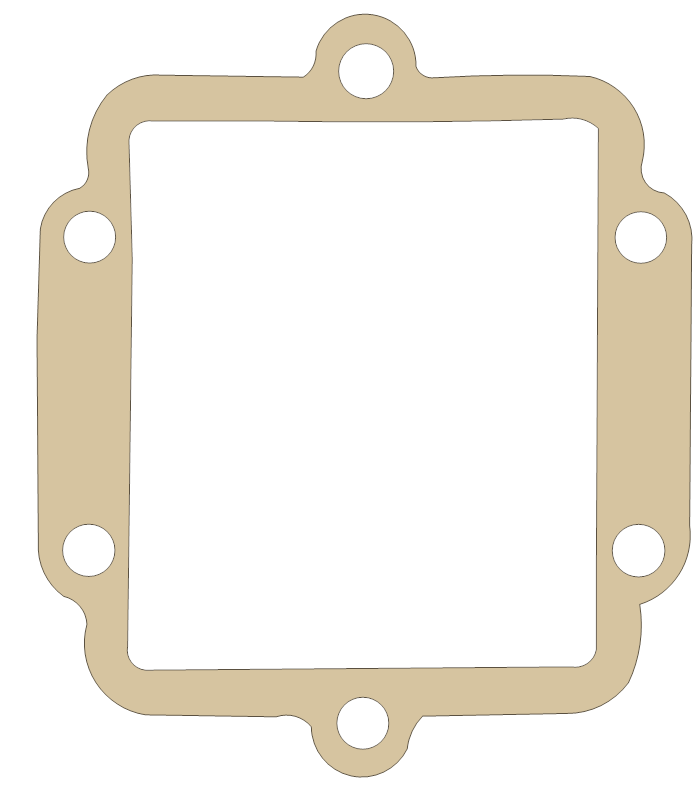 Kawasaki KDX200 Reed Valve gasket outline