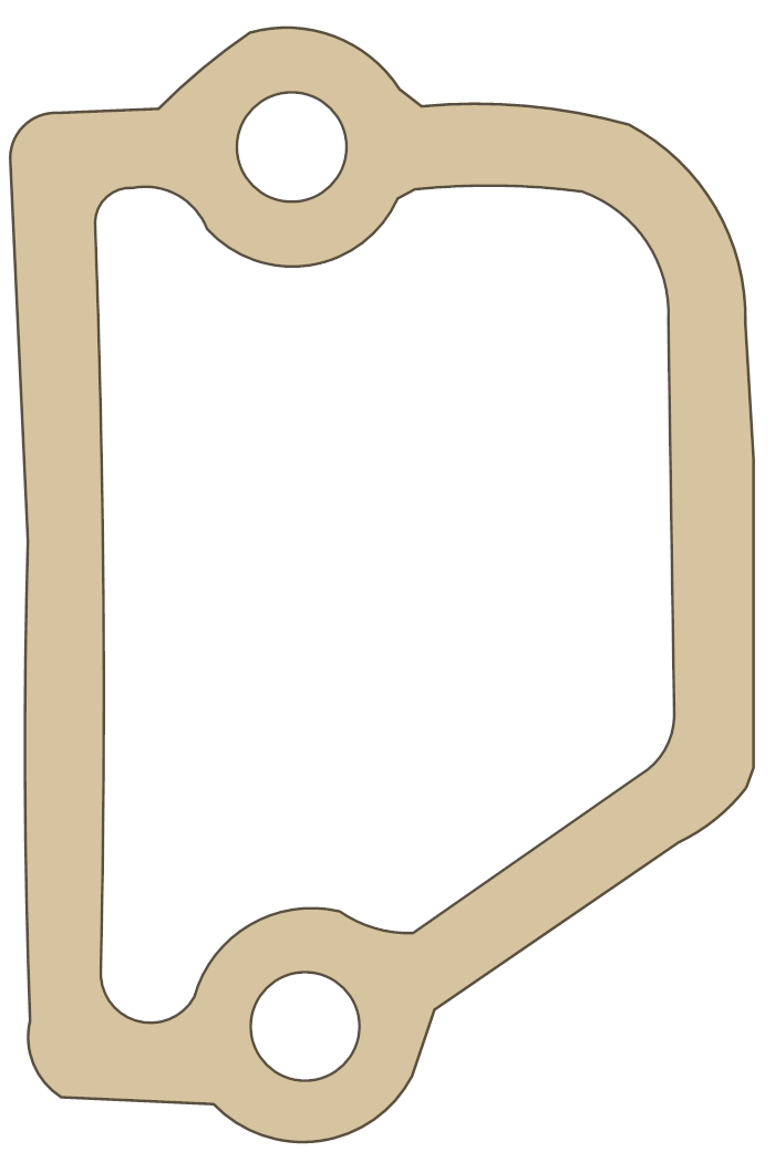 Kawasaki KX250 Governor Cover gasket outline