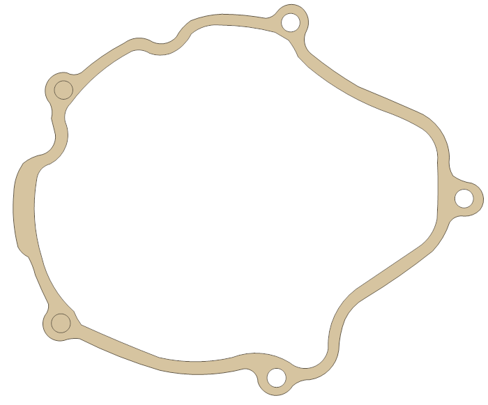 Kawasaki KX250 Generator  Cover gasket outline