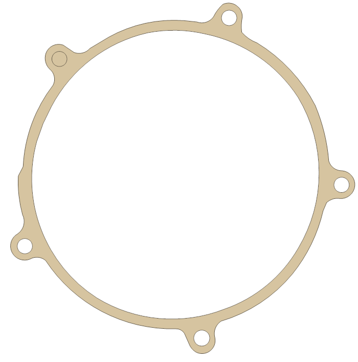 Kawasaki Generator Cover gasket outline, OEM 11009-1964, B material