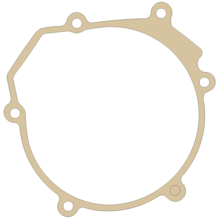 Kawasaki KX100 Generator  Cover gasket outline