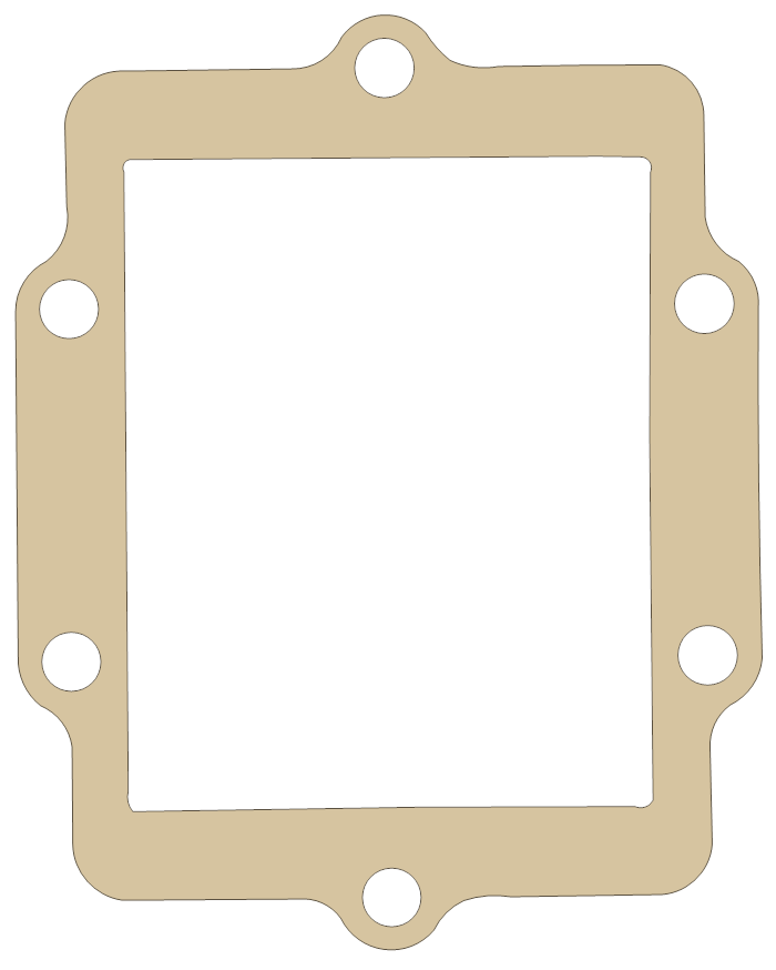 Kawasaki Reed Valve gasket outline, OEM 11060-1993, A material